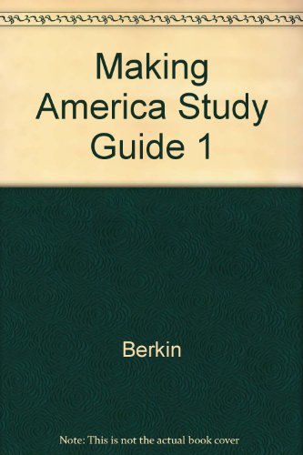 Beispielbild fr Making America Study Guide 1 zum Verkauf von The Book Cellar, LLC