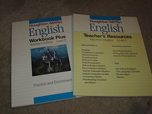 Stock image for Houghton Mifflin English, Grade Level 2: Teacher's Blackline Masters Resources-Practice And Enrichment (1990 Copyright) for sale by ~Bookworksonline~