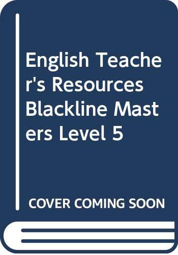 Beispielbild fr Houghton Mifflin English, Grade 5: Teacher's Resources Blackline Masters (1990 Copyright, 1995 Printing) zum Verkauf von ~Bookworksonline~