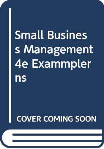 9780395526989: Small Business Management 4e Exammplerns