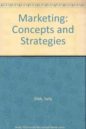 9780395543528: Marketing: Concepts and Strategies