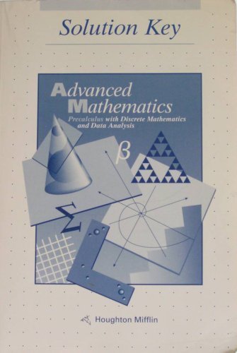 Stock image for Advanced Mathematics: Precalculus with Discrete Mathematics and Data Analysis (Solution Key) by Richard G. Brown (1992) Paperback for sale by -OnTimeBooks-
