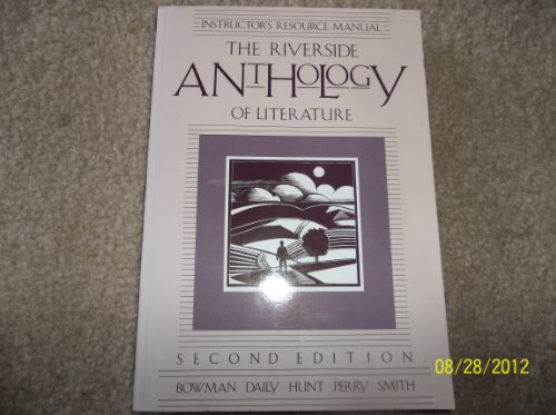 9780395572726: The Riverside Anthology of Literature: Instructor's Resource Manual