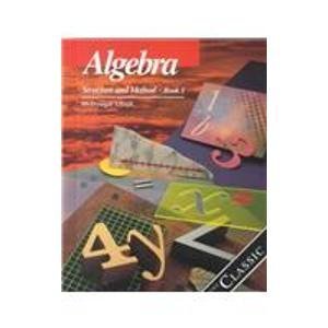 Stock image for Algebra: Structure and Method Book One for sale by Blindpig Books