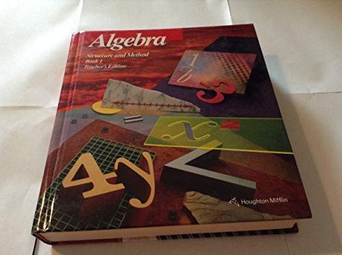 9780395585313: Algebra: Structure and Method - Book 1, Teacher's Edition