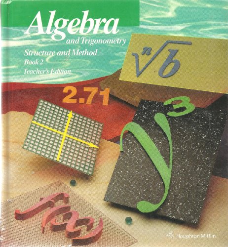 9780395585375: Algebra and Trigonometry Structure and Method, Book 2 (Teachers Edition)