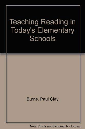 9780395590102: Teaching Reading in Today's Elementary Schools