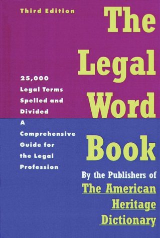 Beispielbild fr The Legal Word Book zum Verkauf von Wonder Book