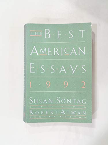 Stock image for The Best American Essays, 1992 for sale by SecondSale