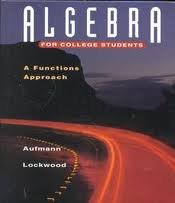9780395602980: Algebra for college students