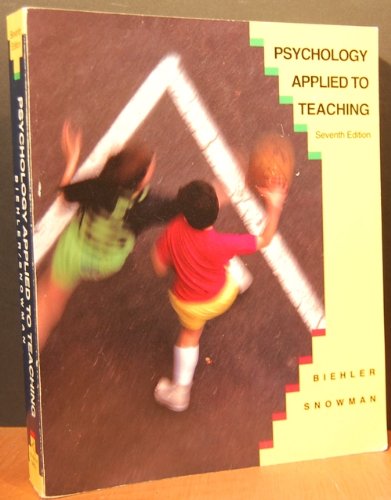 Imagen de archivo de Psychology Applied to Teaching a la venta por Wonder Book