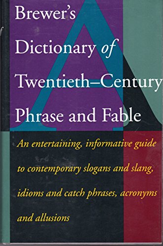 9780395616499: Brewer's Dictionary of 20th Century Phrase and Fable