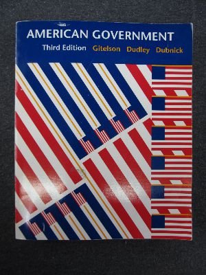 Imagen de archivo de American Government a la venta por Better World Books: West
