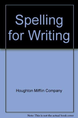 9780395623664: Spelling for Writing