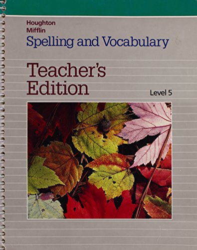 Stock image for Houghton Mifflin Spelling and Vocabulary Level 5 for sale by ThriftBooks-Atlanta