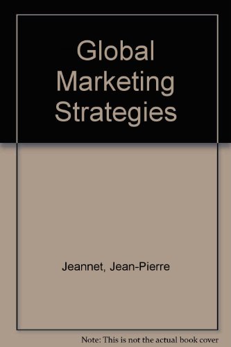Stock image for Global Marketing Strategies for sale by AwesomeBooks