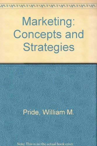 9780395629659: Marketing: Concepts and Strategies