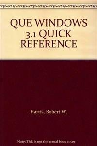 Windows 3.1 Quick Reference (9780395633861) by Harris, Robert W.