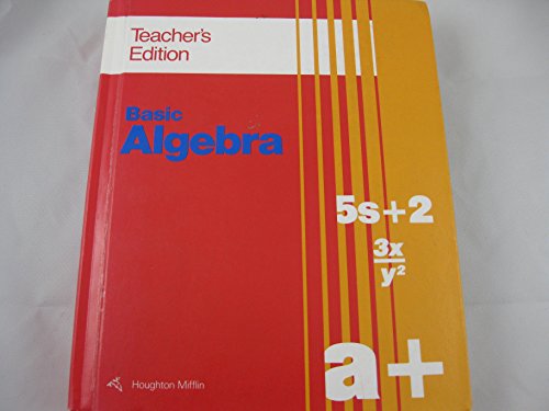 Imagen de archivo de Basic Algebra Teacher's Edition a la venta por Buyback Express