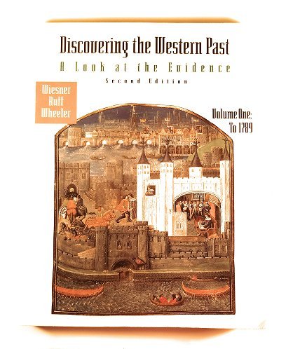 Imagen de archivo de Discovering the Western Past: A Look at the Evidence: To 1789 v. 1 a la venta por HPB-Emerald