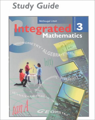 Beispielbild fr McDougal Littell Integrated Math: Study Guide Book 3 zum Verkauf von ThriftBooks-Dallas