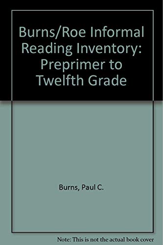9780395647813: Burns/Roe Informal Reading Inventory: Preprimer to Twelfth Grade
