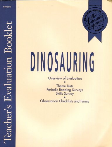 DINOSAURING, TEACHERS EVALUATION BOOKLET