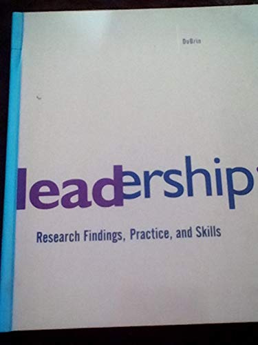 Imagen de archivo de Leadership: Research Findings, Practice, and Skills a la venta por ThriftBooks-Atlanta