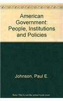 9780395667149: American Government: People, Institutions and Policies