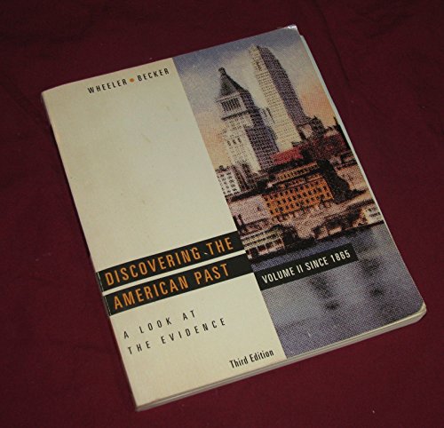 Beispielbild fr Discovering the American Past, Volume 2, Third Edition zum Verkauf von ThriftBooks-Dallas