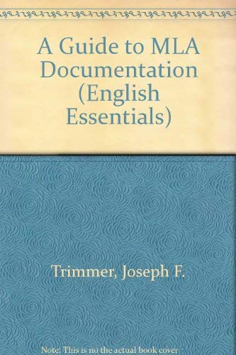 9780395668818: A Guide to MLA Documentation