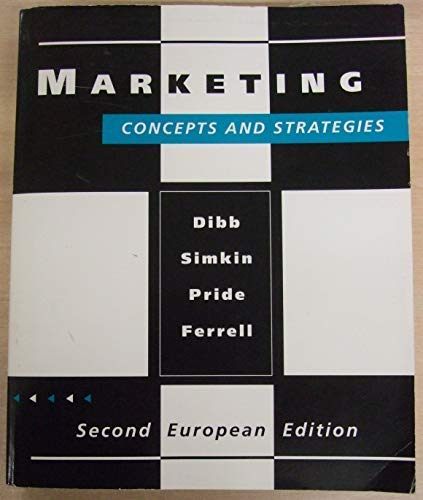 Stock image for Marketing: Concepts and Strategies for sale by AwesomeBooks