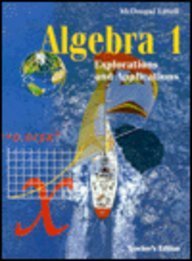 Imagen de archivo de Algebra 1: Explorations and Applications, Teacher's Edition a la venta por Wonder Book