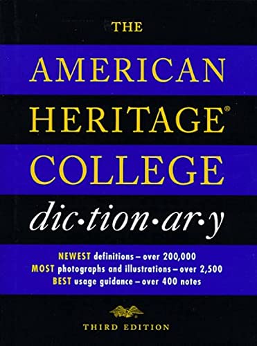 9780395671610: "American Heritage" College Dictionary