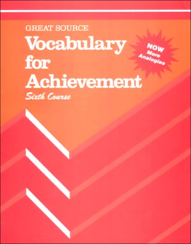 Beispielbild fr Vocabulary for Achievement: 6th Course zum Verkauf von SecondSale