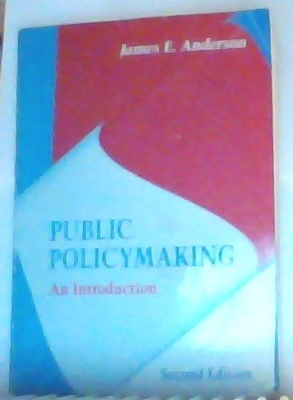 Beispielbild fr Public Policymaking: An Introduction zum Verkauf von Wonder Book