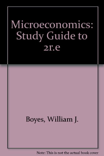 Stock image for Microeconomics: Study Guide to 2r.e for sale by Wonder Book