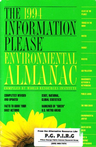 Stock image for The 1994 Information Please Environmental Almanac for sale by Basement Seller 101