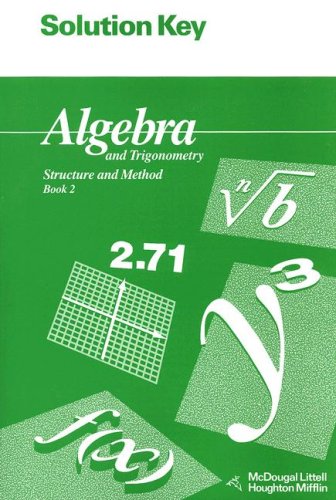 9780395677650: Algebra and Trigonometry: Structure and Method: Book 2