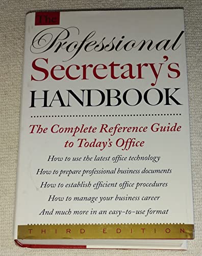Stock image for The Professional Secretary's Handbook for sale by Better World Books