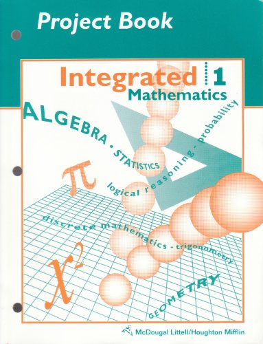 Beispielbild fr McDougal Littell Integrated Math: Project Book Book 1 zum Verkauf von HPB-Emerald
