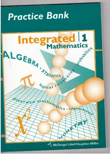 Beispielbild fr McDougal Littell Integrated Math: Practice Bank Book 1 by MCDOUGAL LITTEL (1994-03-30) zum Verkauf von ThriftBooks-Atlanta