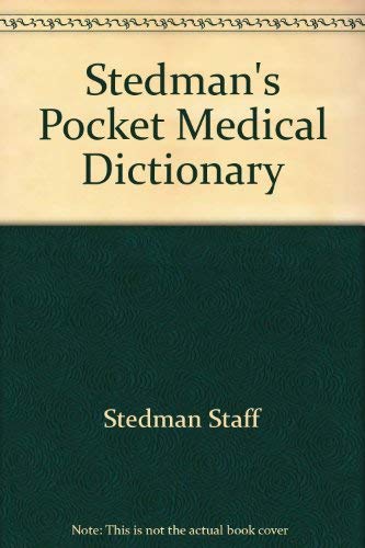 Stedman's Pocket Medical Dictionary (9780395701164) by Thomas Lathrop Stedman