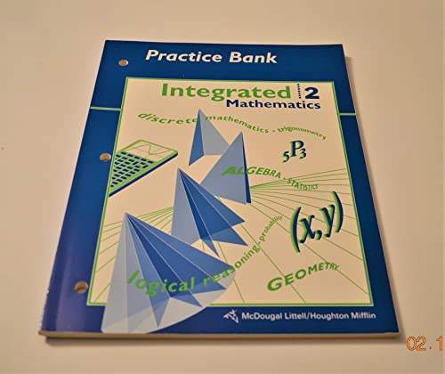 Beispielbild fr McDougal Littell Integrated Math: Practice Bank Book 2 zum Verkauf von Allied Book Company Inc.