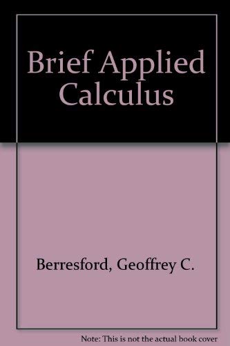 9780395708248: Brief Applied Calculus