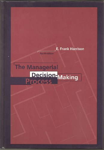 Stock image for The Managerial Decision-Making Process for sale by Anybook.com