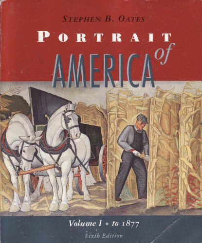 Stock image for Portrait of America Volume 1: To 1877 (From Before Columbus to the End of Reconstruction) for sale by Wonder Book