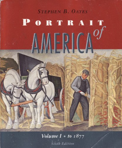 9780395708873: Portrait of America Volume 1: To 1877 (From Before Columbus to the End of Reconstruction)