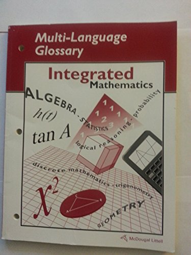 Beispielbild fr McDougal Littell Integrated Math: Multi-Language Glossary Books 1-3 zum Verkauf von Booksavers of MD