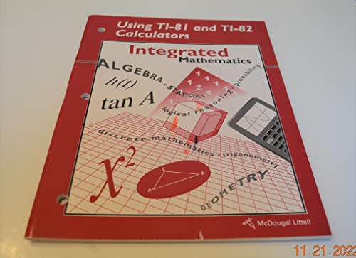 Beispielbild fr Integrated Mathematics Using TI-81 and TI-82 Calculators zum Verkauf von Allied Book Company Inc.